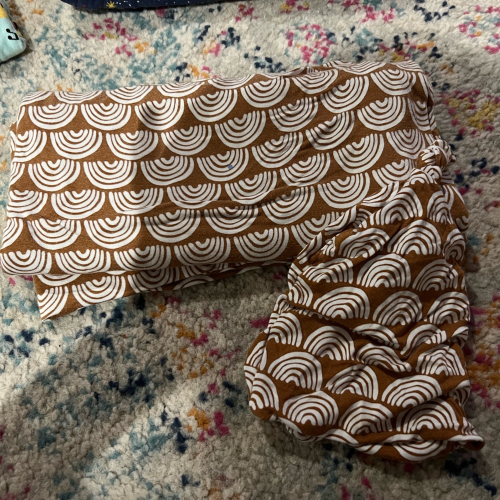 Little sleepies swaddle with hat